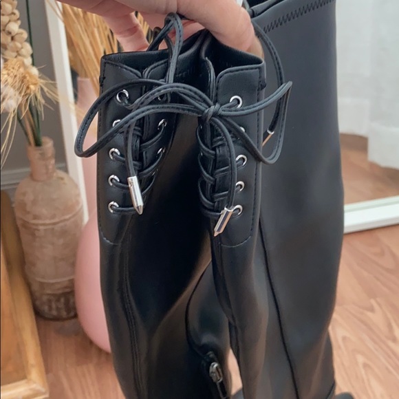 New Marc Fisher Ablina Black Tall Boot - Picture 4 of 9